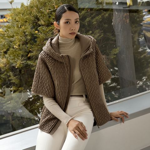 J BY 24FW 스판플리츠 퀼팅 점퍼 1종