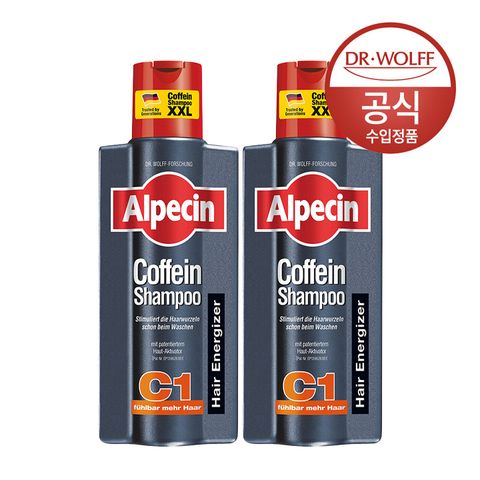 알페신 카페인 샴푸 C1 (모발 강화) 375ml x 2 +할인쿠폰