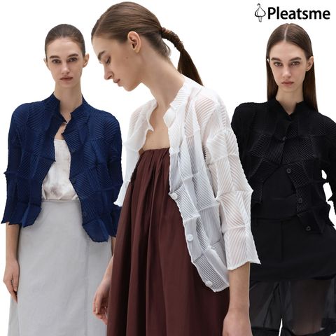 플리츠미 26SS 쉬폰 가디건