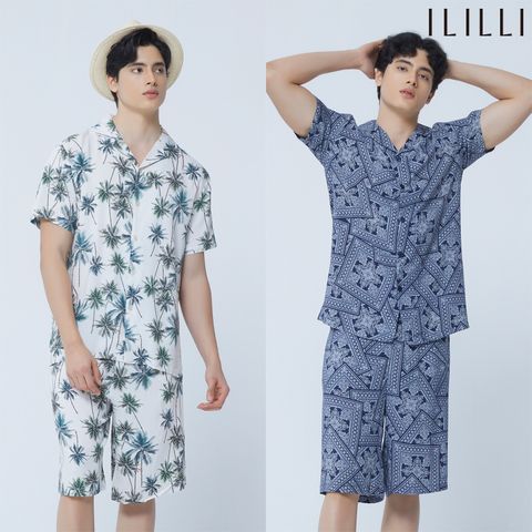 [ILILLI]아이릴리 남성용 인견100 라운지웨어 2세트 (4종)