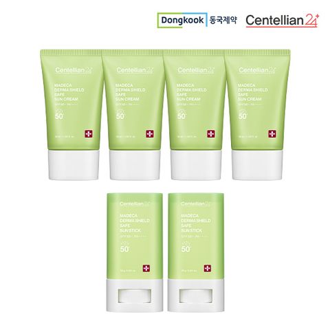 [센텔리안24] 동국제약 마데카 더마쉴드 세이프 선크림 50mlx4개 + 마데카 더마쉴드 세이프 선스틱 18gx2개