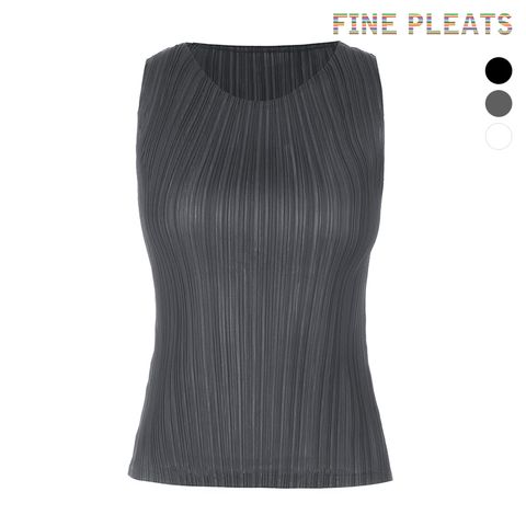 [FINE PLEATS] 피네 플리츠 베이직 민소매 탑 [3컬러]
