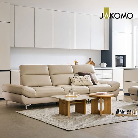 [무이자60][자코모] 베러미ll 스윙 4인 기.능성 천연면피 소가죽 소파+스툴