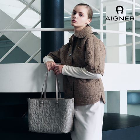 아이그너 디아도라 로고 쇼퍼백 L