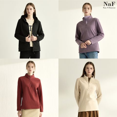 [Now n Forever] NnF 여성 후리스집업 SET (집업+반집업)