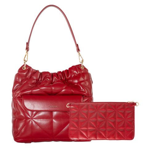 [더로직] 퀼팅 체인 4way 백 (레드)