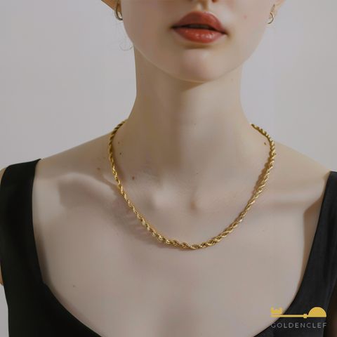 골든클레프 18K 로프체인 목걸이