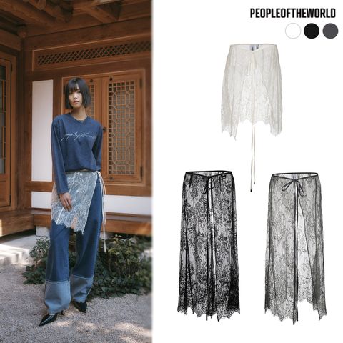 [피플오브더월드] 레이스 랩 스커트 3종