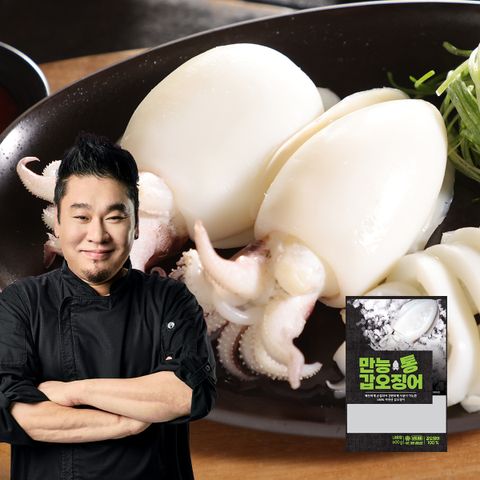 레이먼킴 손질 통 갑오징어 600g(3∼5미)3팩 + 만능볶음소스 50g 3팩