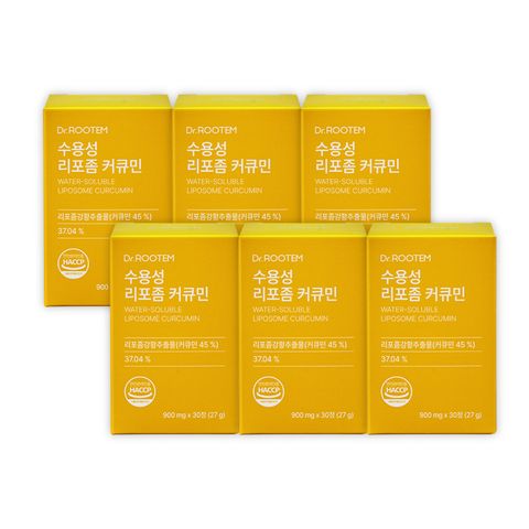 [닥터루템] 수용성 리포좀 커큐민 6박스(6개월)