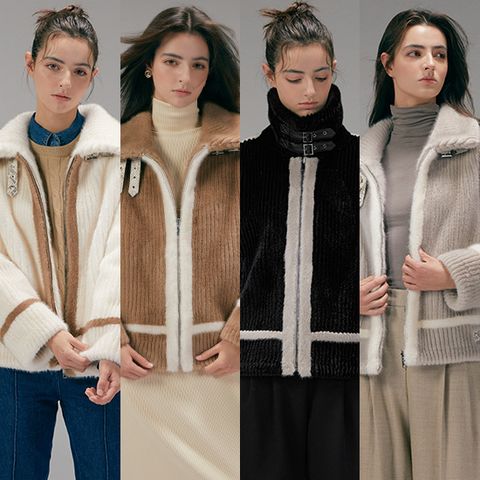 리오벨[Liobell] FauxFur 리버시블 라이더 코트