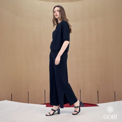 [NEW 컬러] 고비(GOBI) 실크 캐시미어 슬릿 와이드 팬츠