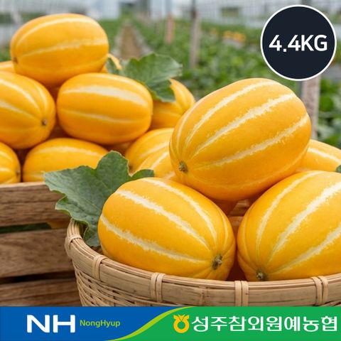 [성주원예농협] 국내산 성주 햇 참외 4.4kg