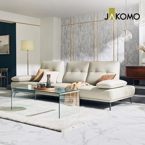 [자코모] 라파 스윙 3.5인 기능.성 럭스 통가죽 천연면피 소가죽 소파