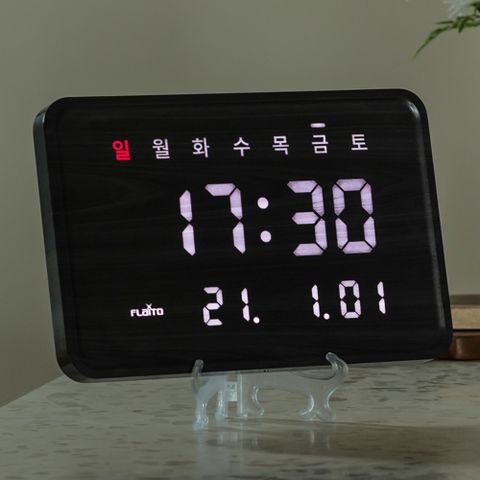 플라이토 우드 루이스 36cm LED벽시계