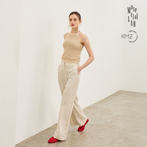 [런칭가 129000원][JAPAN FABRIC] 머티리얼랩 25SS 쿠마자와쇼지 트리아세테이트 자카드 팬츠