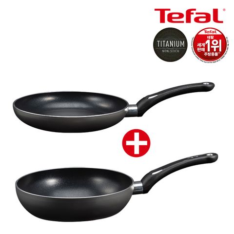 테팔 티타늄 래디언트 24cm 프라이팬 + 24cm 궁중팬 (2종)