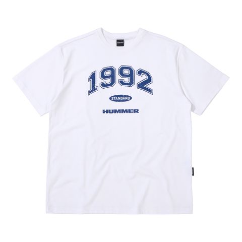 [32수코튼] 1992 로고 그래픽 쿨 반팔 티셔츠 화이트