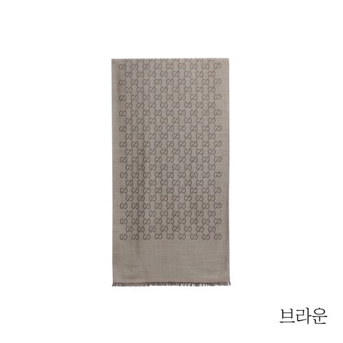 {구찌} 시그니쳐 울실크 투톤 숄(165904)