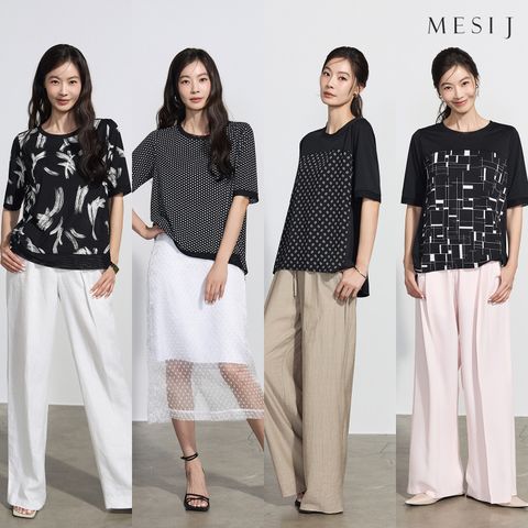 [배우 윤소이가 선택한]메시제이 26SS 시크 블랙에디션 블라우스 4종