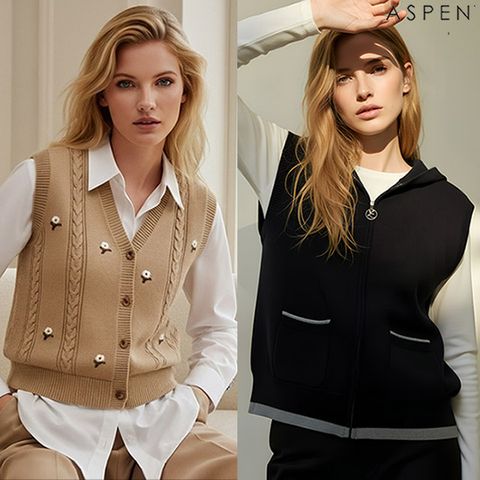 [에스펀] 니트 베스트 풀오버 (2종)