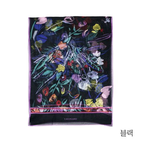 {레오나드} 플로럴 실크 숄