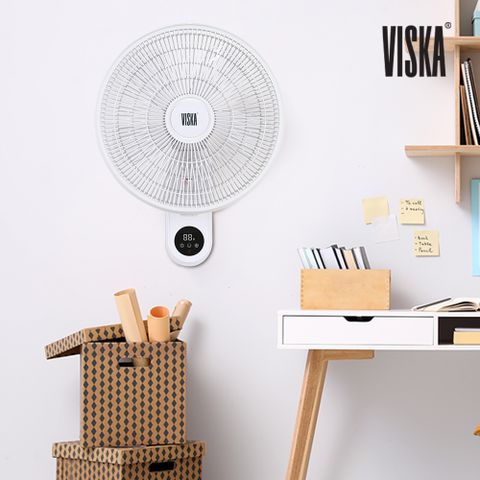 [비스카] 리모컨 전자식 벽걸이 팬 (VK-304RW)