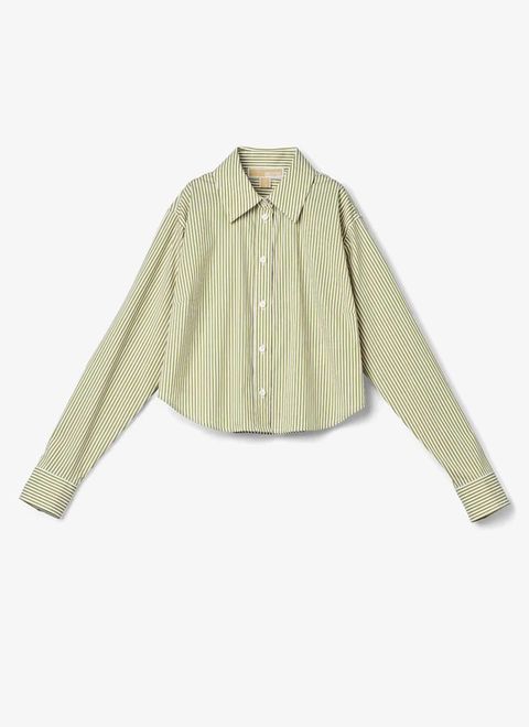 [정가 260000원] 스트라이프 롱슬리브 버튼 다운 셔츠 MF64145LEN338
