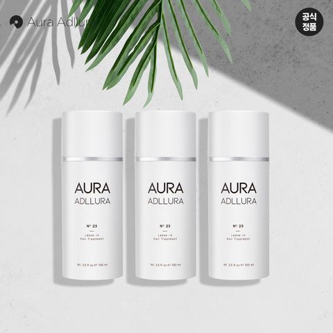 아우라 아듀라 극손상 케어 리브인 트리트먼트 100ml 3개