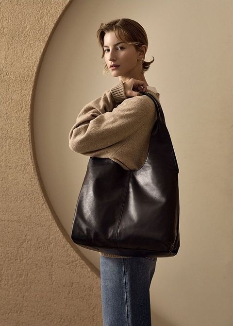 로보 이태리 나파 램스킨 빅 토트백