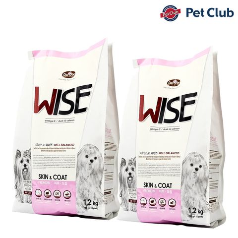 [펫클럽] 데이스포 와이즈 스킨 앤 코트 1.2kg 강아지 피부사료 2개