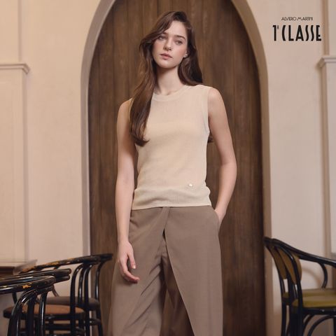 프리마클라쎄 린넨 블렌디드 슬리브리스 탑 2종
