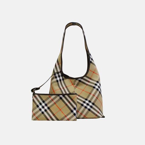 (버버리) 체크 호보 숄더백