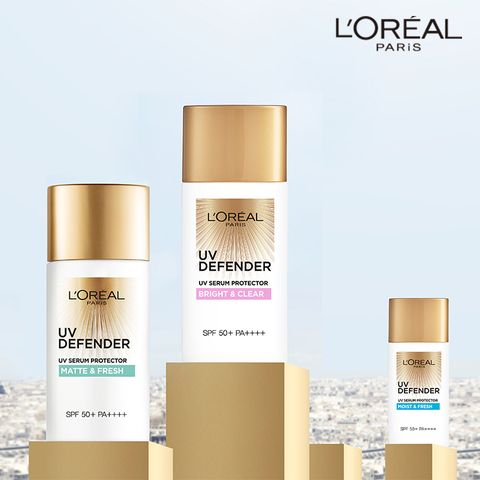 [로레알파리] UV 디펜더 선크림 50ml+스크런치(랜덤) +할인쿠폰
