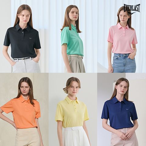 에버라스트 25SS 여성 반팔 카라티셔츠 6종