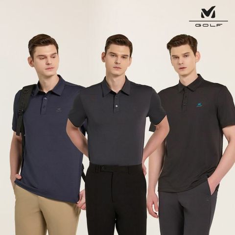 [밀레골프] 반팔 카라티셔츠 3종세트 남성 S