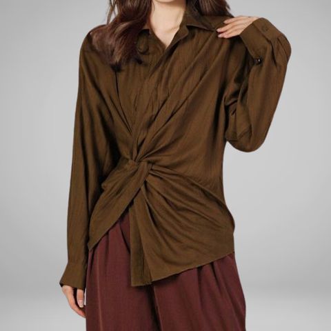[르베리나] 미드 번들 셔츠 블라우스