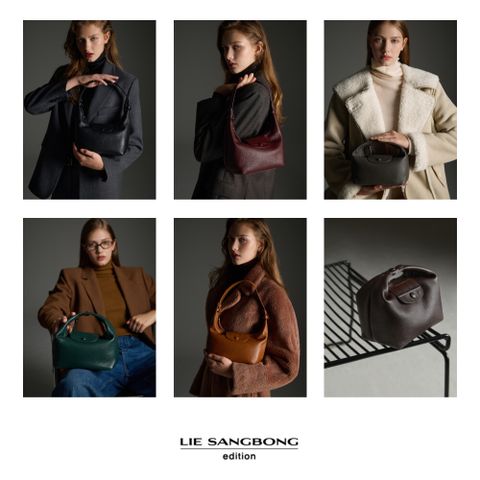 이상봉에디션 25FW 소가죽 슈렁크 호보백