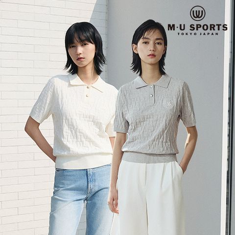 [사][MU SPORTS] 엠유 릴리프 시크 자카드 니트 1종