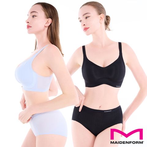 메이든폼 쉬어라이트 브라팬티 2세트ABU/BK(MF016)