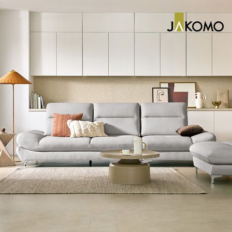 [무이자60][자코모] 베러미ll 스윙 4인 기.능성 젠위브 패브릭 소파+스툴