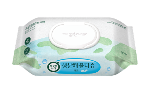 [깨끗한나라] 물티슈 에코 캡형 70매 10팩