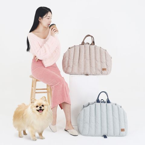 페츠모아 몽글몽글 구름가방 (베이지/그레이)