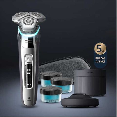 필립스 SkinIQ 9000 시리즈 전기면도기 S9985/67 크롬 실버