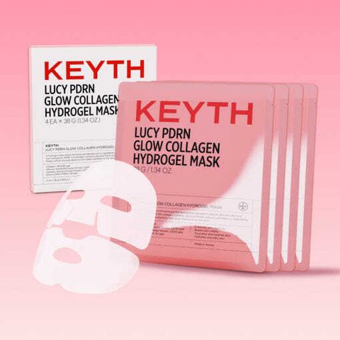 [KEYTH] 키스 루시 PDRN 글로우 콜라겐 하이드로겔 마스크
