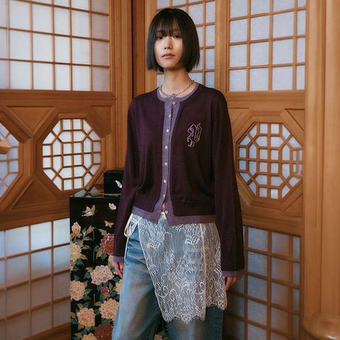 [피플오브더월드] 25FW 레이스 랩스커트