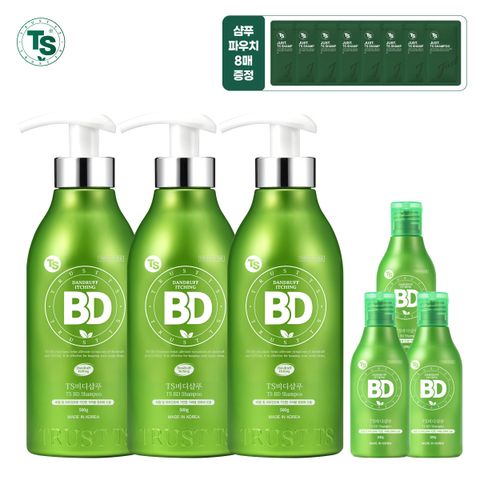 TS비디샴푸 500gx3개+TS비디샴푸 100gx3개+TS저스트샴푸 6gx8개