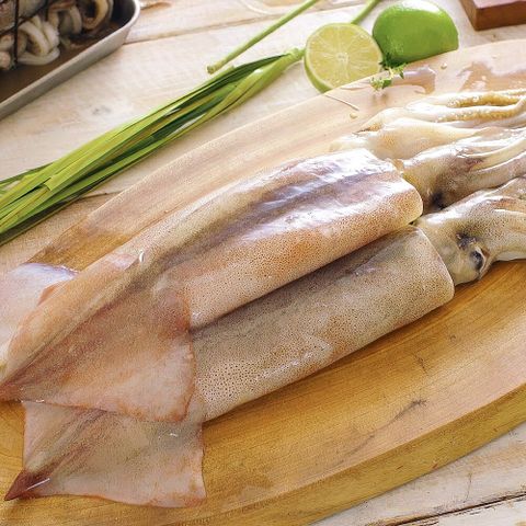 자연산 손질 통오징어 320g x 6팩 (팩당 2미)