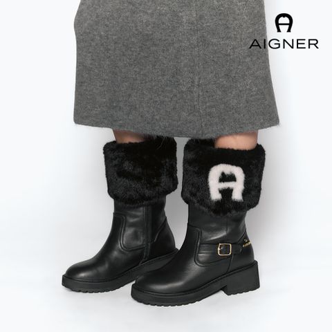 아이그너 25FW 퍼 슈즈 워머