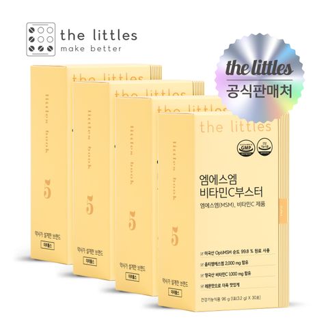 [ 유튜브 45만 구독자 리틀약사 브랜드][더리틀스] 엠에스엠비타민C부스터 30포 4BOX(4개월분)